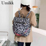Denim PU School Backpack Softback Hiking Daypack