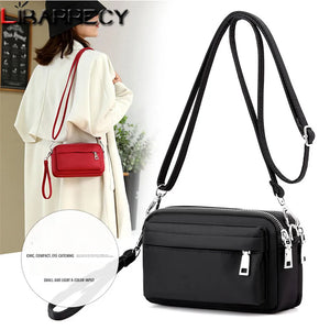 Small Light Shoulder Bags for Women Waterproof Nylon Crossbody Messenger Bags