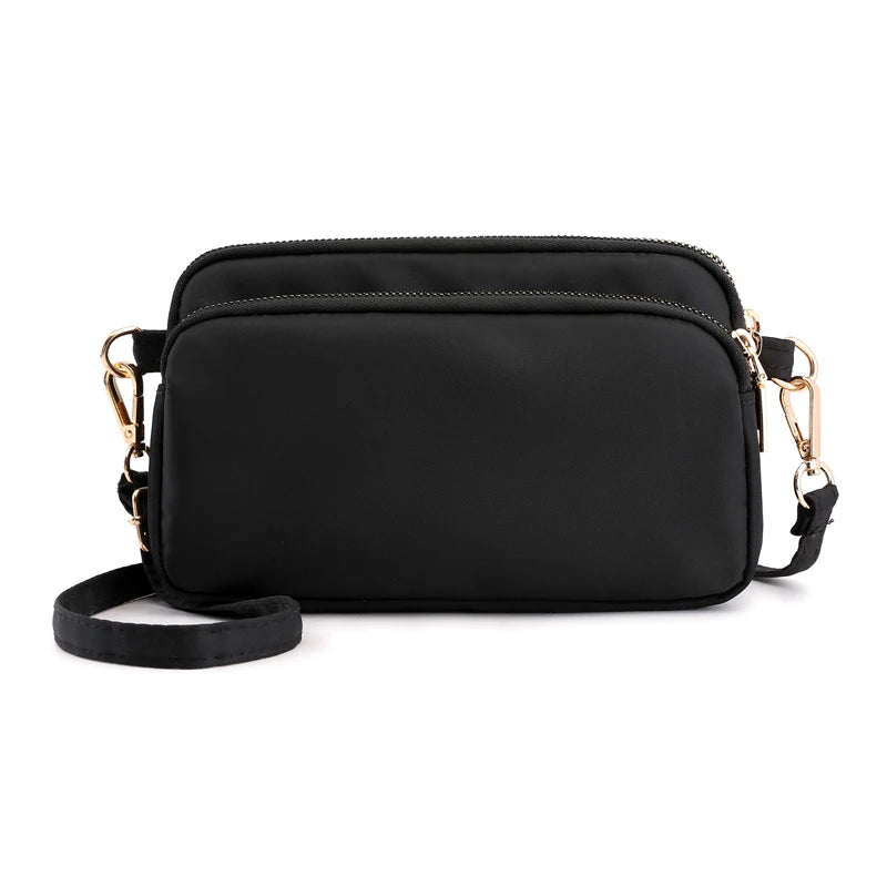 Small Waterproof Nylon Shoulder Bag for Women Crossbody Messenger Purse
