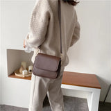 Square Shoulder Bag For Women Crossbody Bag Wide Strap Tote Femme