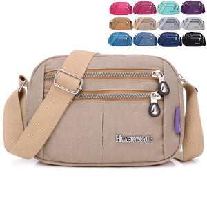Small Women Cellphone Messenger Bag Female Shoulder Bag Waterproof Nylon