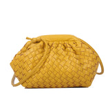 Women's Leather Weave Crossbody Shoulder Bag Clutch Purse Hobo