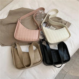 Retro Plaid Saddle Bag Large-Capacity PU Handbag