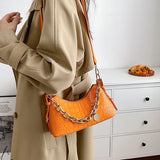 Stylish PU Leather Crossbody Bag Chain Handbag for Women