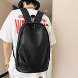 Stylish PU Leather Backpack for Teen Girls with Laptop Compartment