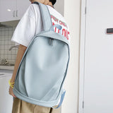 Stylish PU Leather Backpack for Teen Girls with Laptop Compartment