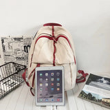 Solid Backpack South Korea Women Backpack Student School Bag Large Capacity