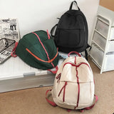 Solid Backpack South Korea Women Backpack Student School Bag Large Capacity