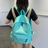 Solid Backpack Women Leisure Casual School Bags For Teenager Girls