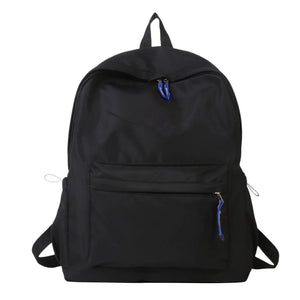 Solid Backpack Women Leisure Casual School Bags For Teenager Girls