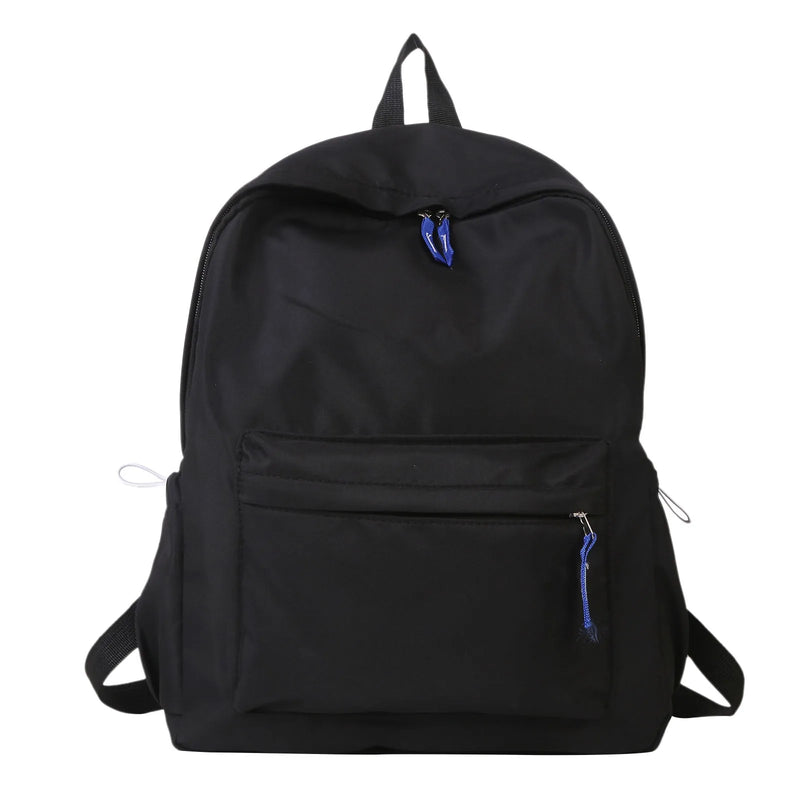 Solid Backpack Women Leisure Casual School Bags For Teenager Girls
