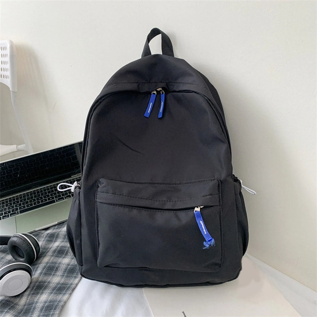 Solid Backpack Women Leisure Casual School Bags For Teenager Girls