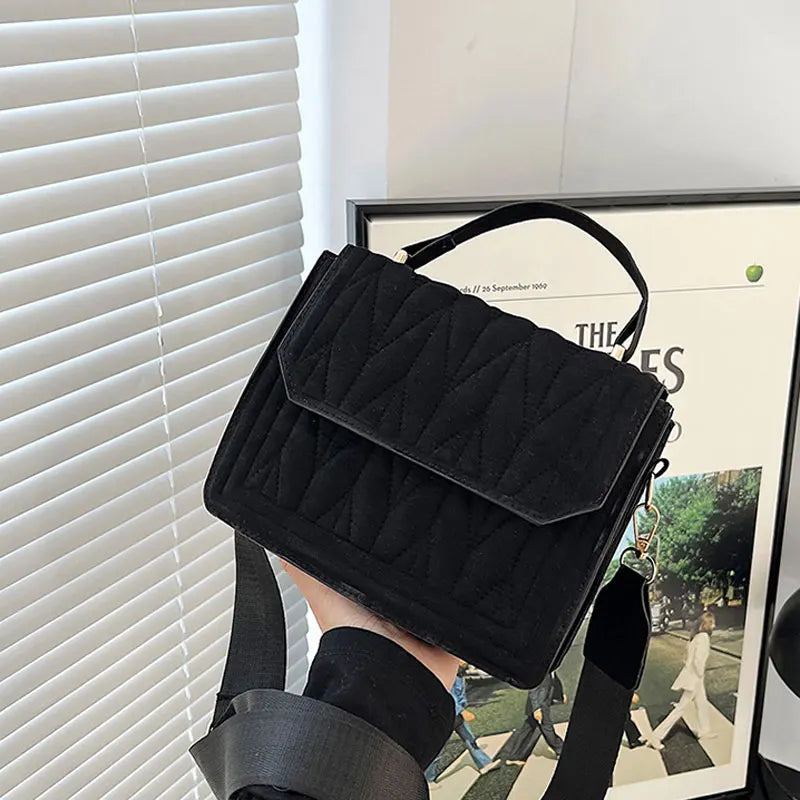 Retro Pleated Women's Shoulder Bag Crossbody Purse