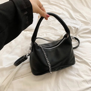 Solid PU Leather Handbags For Women Underarm Shoulder Bag Female Crossbody Bags