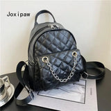 Vintage Large Capacity Women's Chain Backpack
