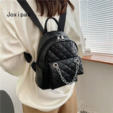 Vintage Large Capacity Women's Chain Backpack
