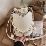 Mini Bucket Crossbody Bag Shoulder Chain Purses and Handbags Totes
