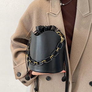 Mini Bucket Crossbody Bag Shoulder Chain Purses and Handbags Totes