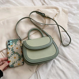 Small PU Leather Flap Crossbody Bag for Women