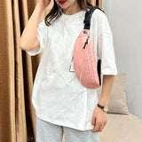 Solid Waist Fanny Packs Crossbody Purse Travel Chest Phone Pouch Belt Bag