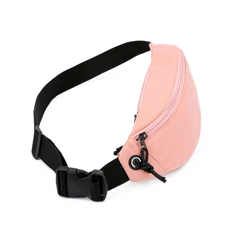 Solid Waist Fanny Packs Crossbody Purse Travel Chest Phone Pouch Belt Bag