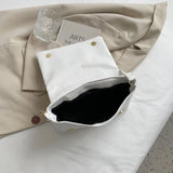 Women Pleated PU Leather Shoulder Underarm Bags Casual Square