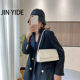 Solid PU Leather Shoulder Bag Flap Top-Handle Tote