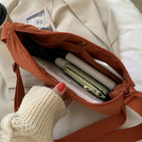 Vintage Small Messenger Bag Nylon Shoulder Crossbody Purse for Women