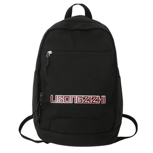 Solid High Cloth Women Backpack Teenager Girls Laptop Books Backpack