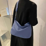 Nylon Shoulder Bag Women Underarm Chain Handbag