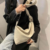 Nylon Shoulder Bag Women Underarm Chain Handbag