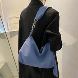 Nylon Shoulder Bag Women Underarm Chain Handbag