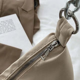 Nylon Shoulder Bag Women Underarm Chain Handbag