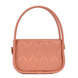 Solid Rhombus Diagonal Bag Women's PU Magnetic Buckle Shoulder Bag