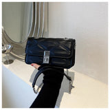 PU Leather Shoulder Bag Women Underarm Flap Handbag