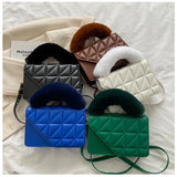 Winter Fur Top-handle Shoulder Bag for Women