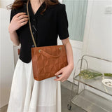 Women's Chain Crossbody Bag PU Leather Handbag