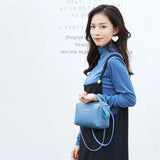 Small Shoulder Bag Solid Pu Leather Women Phone Purse Handbag Messenger Bag