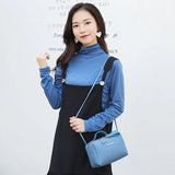 Small Shoulder Bag Solid Pu Leather Women Phone Purse Handbag Messenger Bag