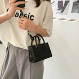 Women's Shoulder Bag Solid Pu Leather Crossbody Messenger Handbag