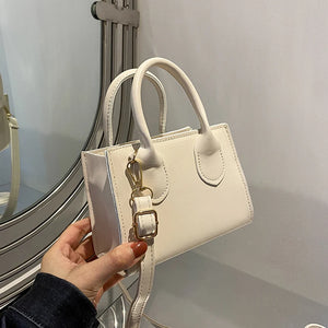 Women's Shoulder Bag Solid Pu Leather Crossbody Messenger Handbag