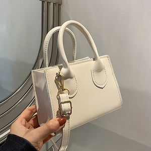 Women's Shoulder Bag Solid Pu Leather Crossbody Messenger Handbag