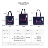 Stylish PVC Reusable Shopping Purse Eco Friendly Tote Bag
