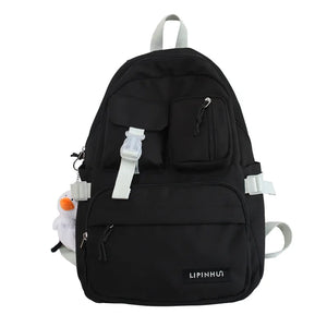 Teenage Girl Schoolbag Women Neutral Backpack High School Students