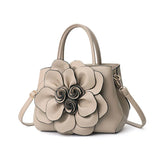 Temperament Wild Lady Messenger Bag Autumn Winter PU Flower Handbag