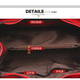 Temperament Wild Lady Messenger Bag Autumn Winter PU Flower Handbag