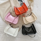 Texture Female Small Handbags Spring Crossbody Bag Single Shoulder Crescent Bag