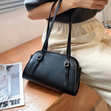 Texture Shoulder Bag Women Solid Underarm Bags Summer Female Handbags