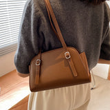 Texture Shoulder Bag Women Solid Underarm Bags Summer Female Handbags