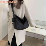 Nylon Quilted Top-handle Bag with Small Purse for Women Shoulder Handbag